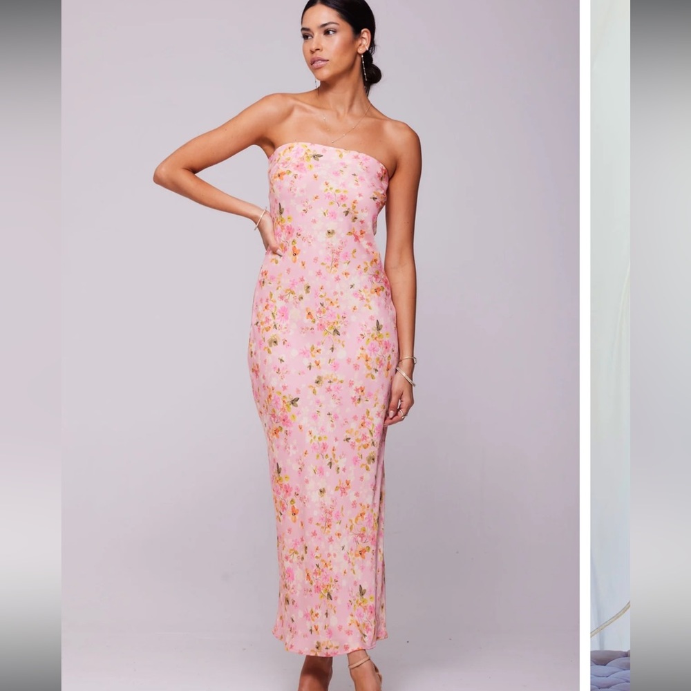 Floral midi dress slip/ Anna Slip in Jasmine